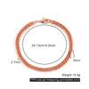 Reine Kupferarmbänder für Männer Frauen Verstellbare Cuban Link Kettenglied Hummerverschluss 6mm Breit Kratzfest Männlich 7-10.5 Zoll Schmuck