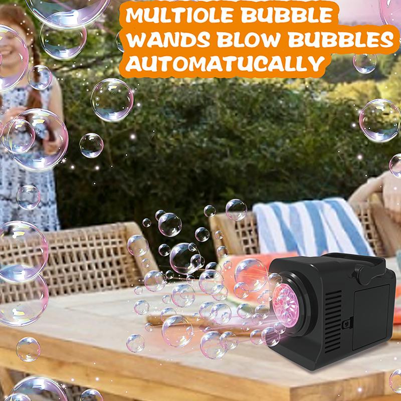Bubble machine children's handheld bubble machine outdoor wedding props games holiday gifts without bubble water batteries