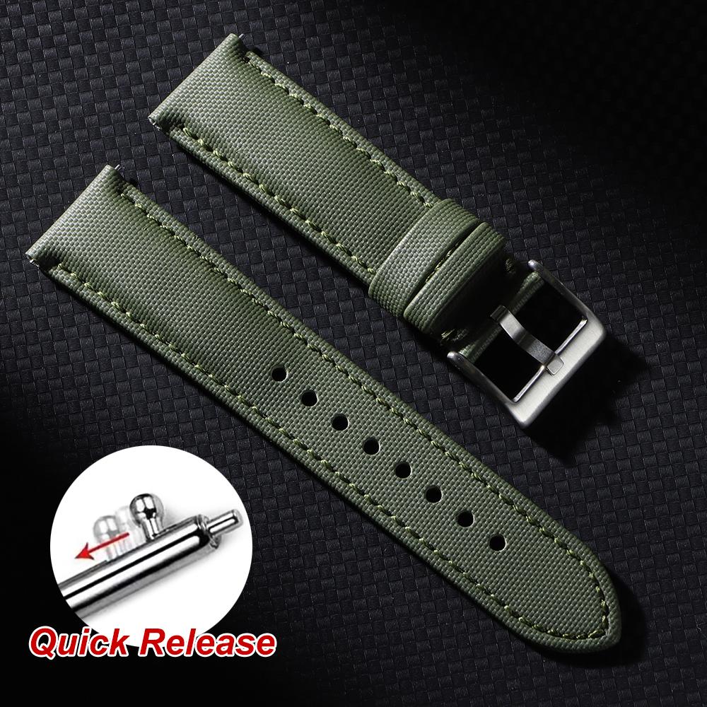 18/20/22mm Sailcloth Straps for Omega for Blancpain for Seiko Diver Watches Men Women Nylon Quick Release Waterproof Watch Bands