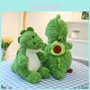Soft Avocado Dinosaur Plush Pillow Stuffed Toy Cuddly Green Gift For Kids