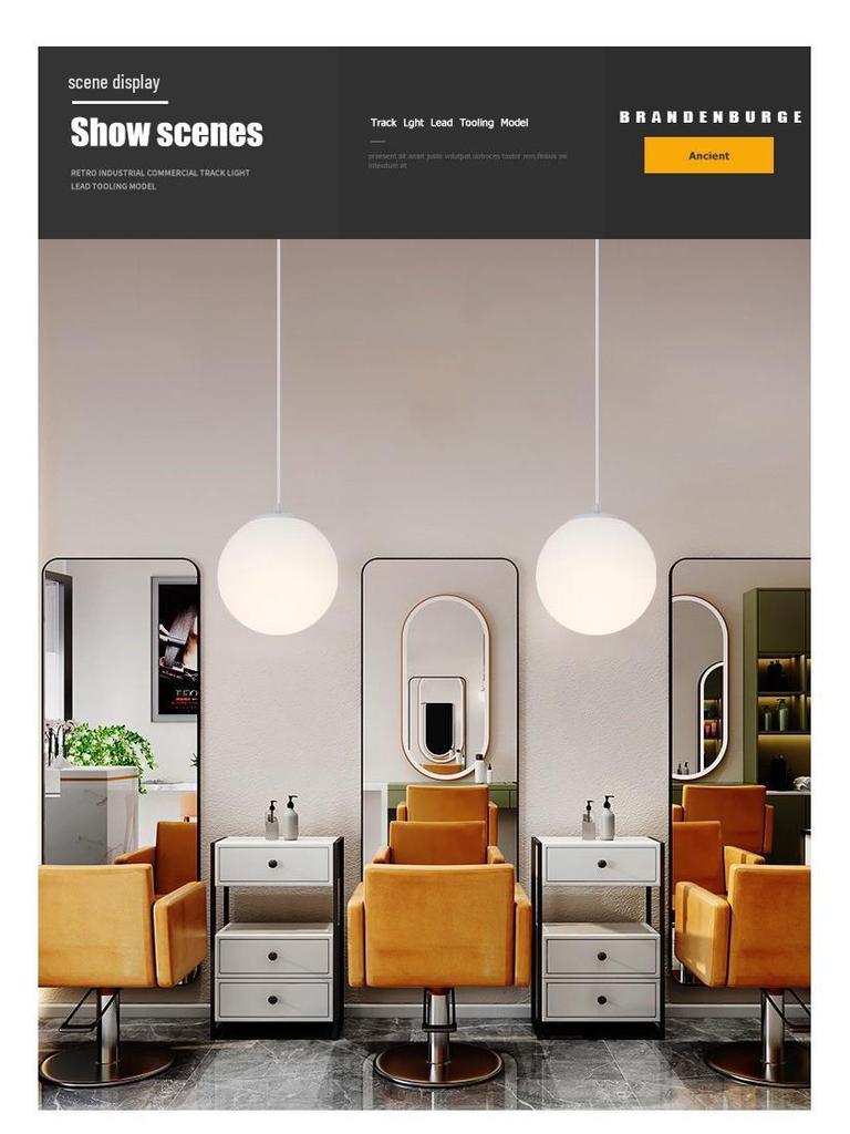 Acrylic Milk White Round Pendant Light - Modern Minimalist Frosted Ball Lighting for Store or Wedding Décor, 220V.