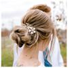 1pc Pearl Gold Leaf Bridal Hair Clip Elegant Flower Barrettes for Wedding Party Prom Updo Hair Piece for Women Bride Accessory
