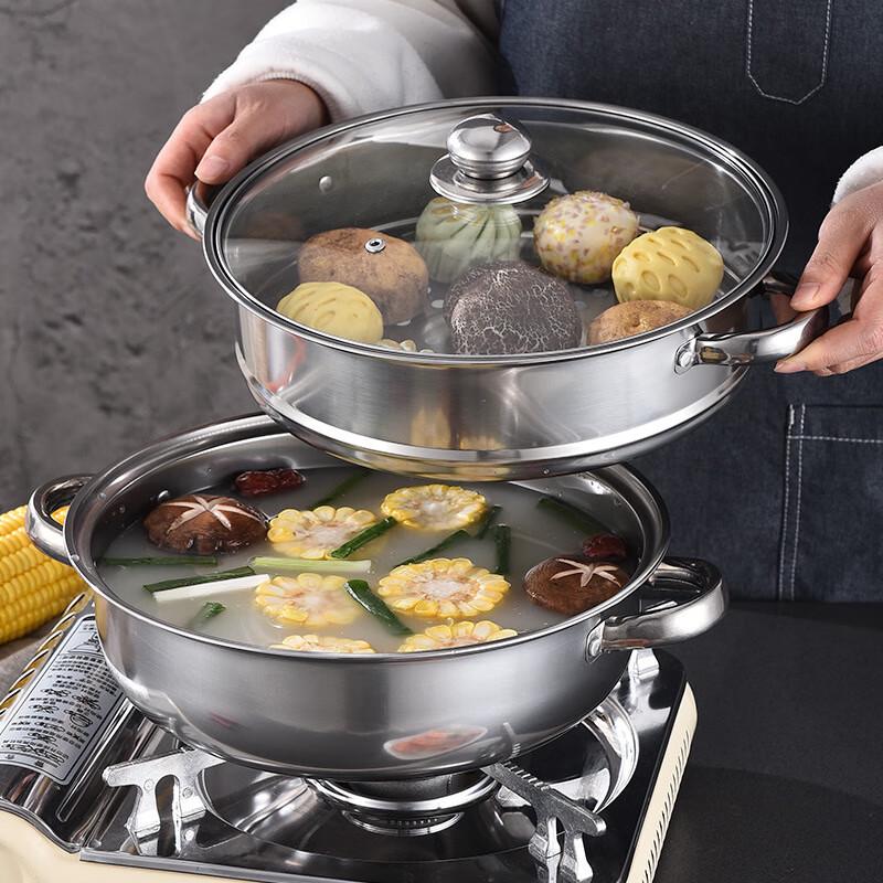 Stainless Steel Double-Layer Steamer Pot