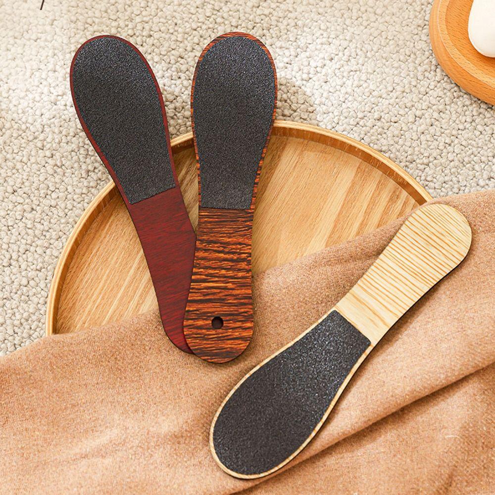 10Pcs Double Sided Wood Foot File with Hanging Hole Dead Skin Pedicure Tool  Foot Care