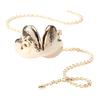 CHANEL 22C Early Spring Love Pearl Openable Cover Long Metal Necklace Women's Style