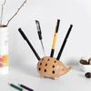 21 Holes Hedgehog Pen Holder Creative Pen Container Multi-function Pencil Stand Set  Art and Craft