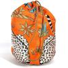 Hermes Multi Pouch Musardine Potion Drawstring Bag Leopard Print Pouch