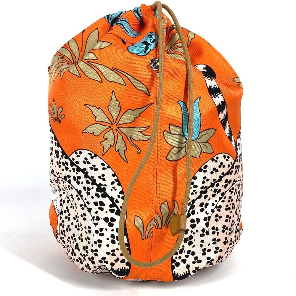 Hermes Multi Pouch Musardine Potion Drawstring Bag Leopard Print Pouch