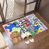 Custom Name Personalized Game Rainbow Friends Print Carpet, Versatile Home Decor Rug, for Playroom, Apartment, Balcony, Entryway, Hallway Gift