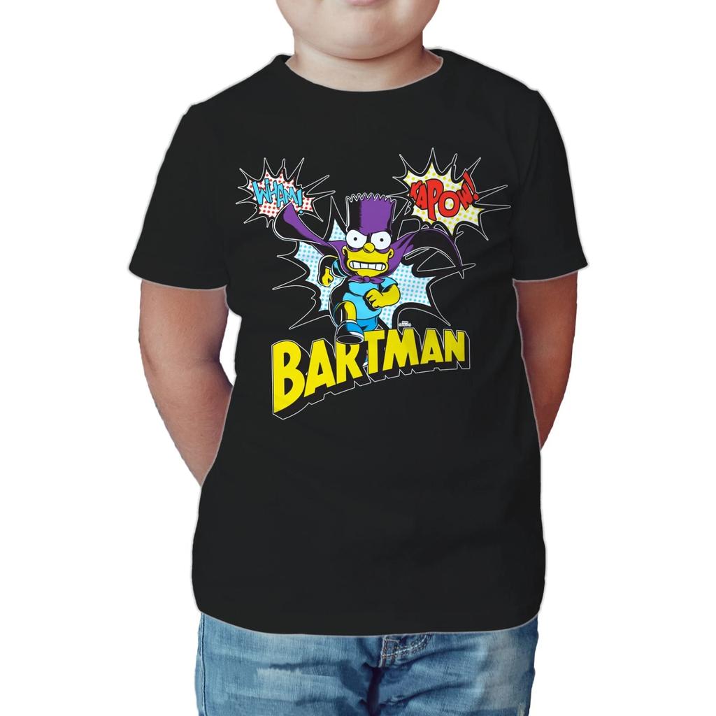The Simpsons Bartman Kapow Official Kids T-Shirt Funny Cartoon Graphic Gifts Tee