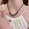 Butterfly Necklace Guochao Antique Clavicle Chain Drawstring Neck Chain Creative Ethnic Style Fashion Beaded Clavicle Chain
