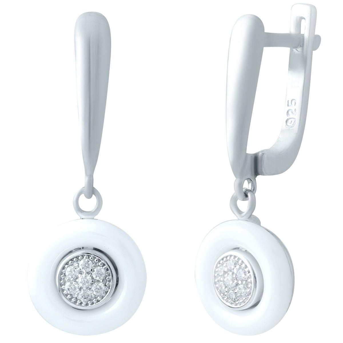 

Срібні сережки з керамікою (1154434)