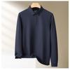 STORN Men's Waffle Long Sleeved POLO Shirt Spring Autumn Casual Top