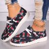 Large size casual flower-faced lace-up women's shoes, new women's wear in spring and autumn, trendy and comfortable platform single shoes