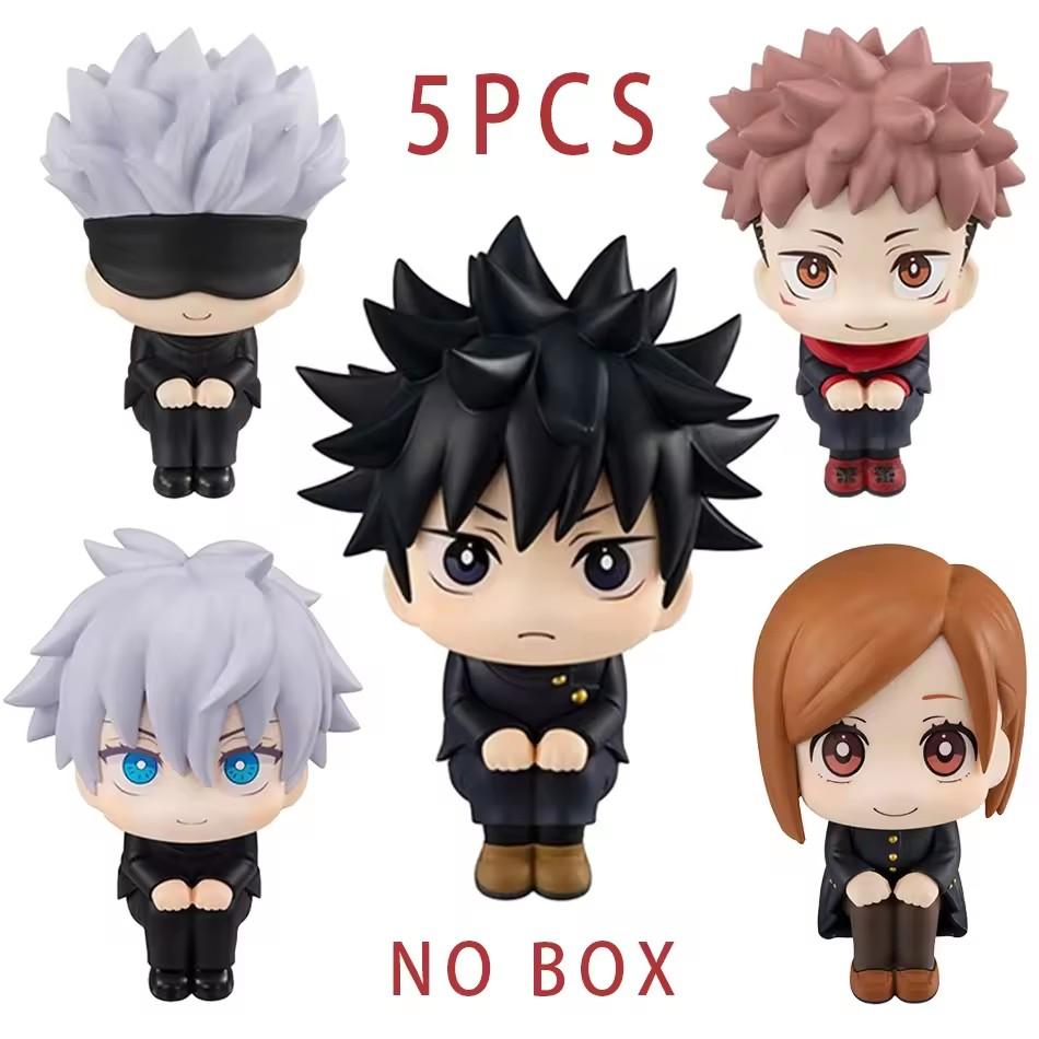 7-9Cm Jujutsu Kaisen Figure Anime Itadori Yuji Gojo Satori Fushiguro Megumi Kugisaki Kawaii Toy Car Decoration Pvc Model Gift