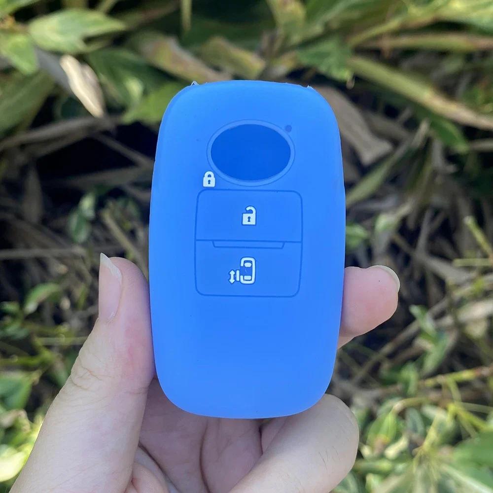 Rubber Car Key Fob Cover Silicone Protector Case Shell for Toyota RAIZE for Daihatsu Rocky 3 Buttons Auto Key Chain Accessories