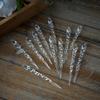Real transparent ice bar hanging Christmas tree decoration thread hanging tree pendant Christmas decoration