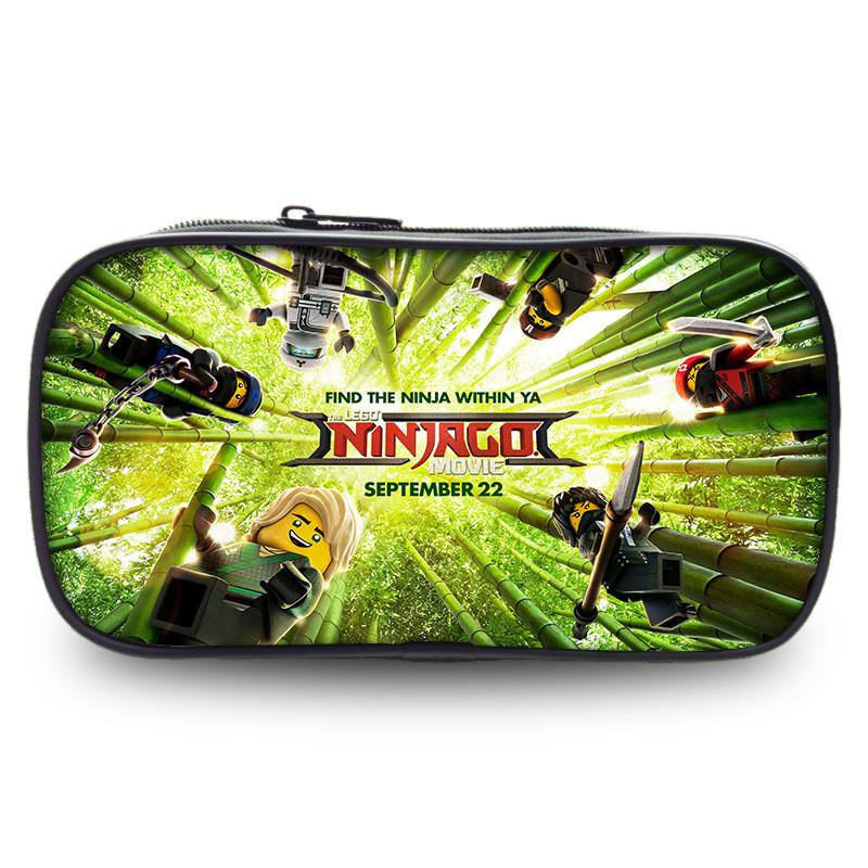 Ninjago Pencil Case For Students With Nylon Material And Storage Pocket