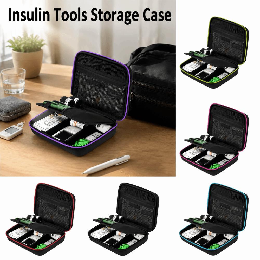 Shockproof Insulin Vial Carrying Box Waterproof Insulin Tools Organizer  for Home