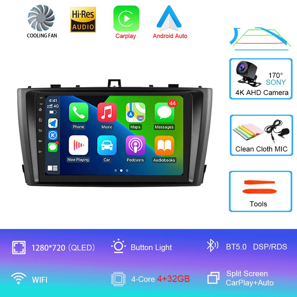 Android 14 Car Radio For Toyota Avensis 2008-2015 Multimedia Video Player Stereo GPS Navigation 5G WIFI DSP Carplay Android Auto
