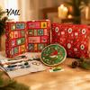Christmas Cross Stitch Starter Set Advent Calendar, 24 Days Countdown Calendar Embroidery Kit, Box DIY Hand Art Craft Holiday Gifts for Lovers