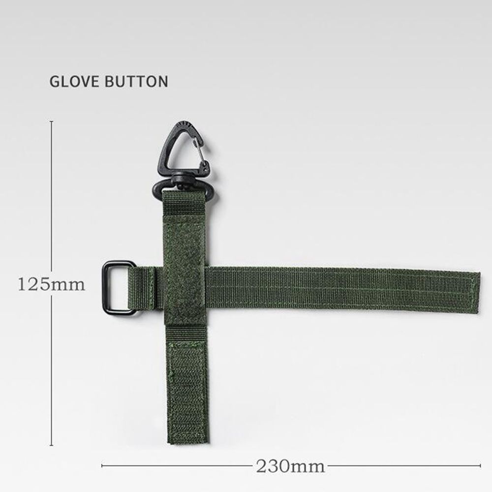 Outdoor Keychain Keeper Pouch Belt Gloves Hook Storage Buckle Fixed Pocket Belt Gloves Rope Holder