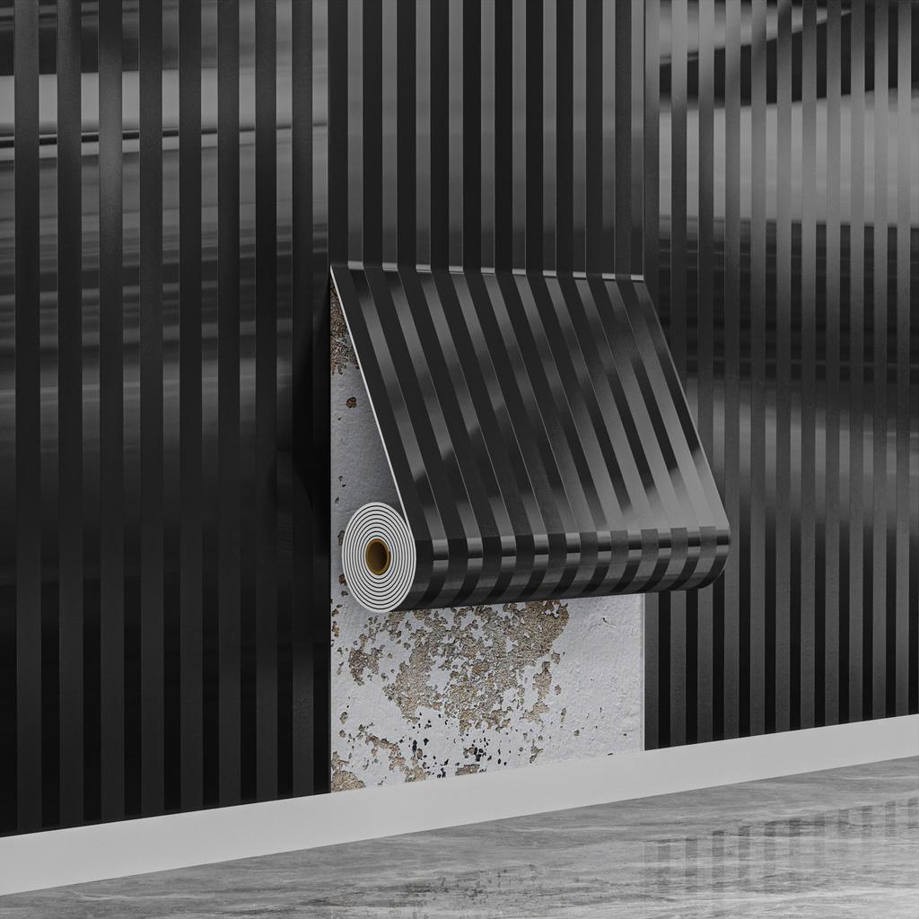 Papel Tapiz Moderno Rayado 3D Autoadhesivo Geométrico Despegar y Pegar para Inquilinos Apartamento Sala de Estar Renovación Rápida Extraíble