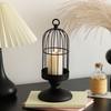 Birdcage Candle Holder Decorative Bird Cages for Weddings Vintage Candlestick Holder Iron Candleholder Set