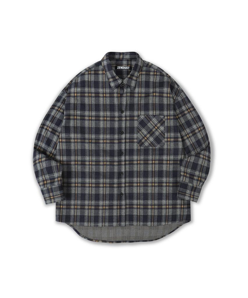 ZENDUST Billy Check Shirt Charcoal