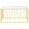 VidaXL Coffee Table Gold 80x80x40 Cm Stainless Steel and Glass 350058