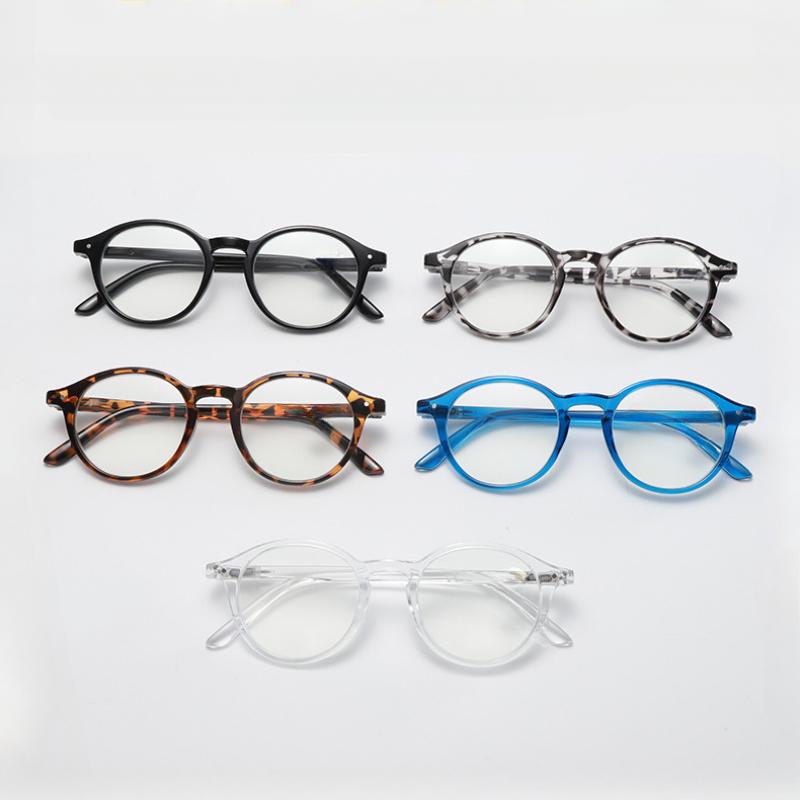 Retro Reading Glasses Women Ultralight Ellipse Frame Mens Glasses Blue Light Glasses Presbyopia EyeGlasses