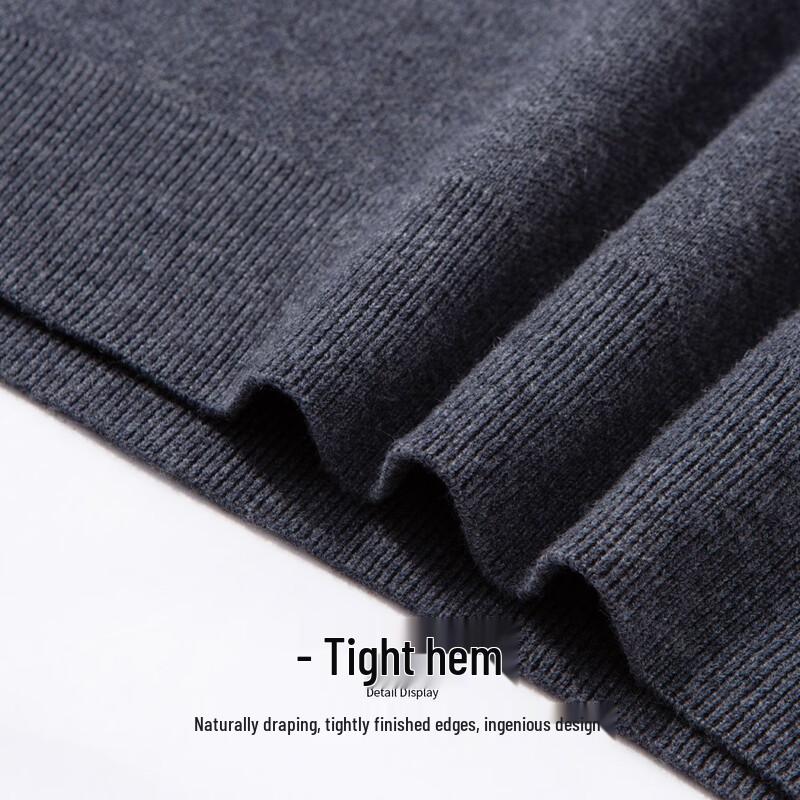 Hodo Men's Merino Wool Blend Faux Two-Piece Thermal Sweater