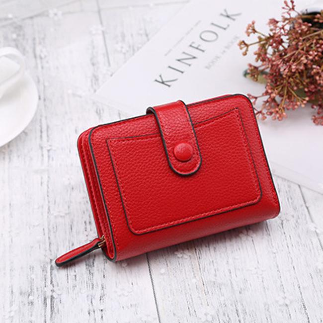 Women Wallets Cartera Small Wallet Coin Purse Short Zipper Hasp Wallet Fashion Female Leather Money Bag