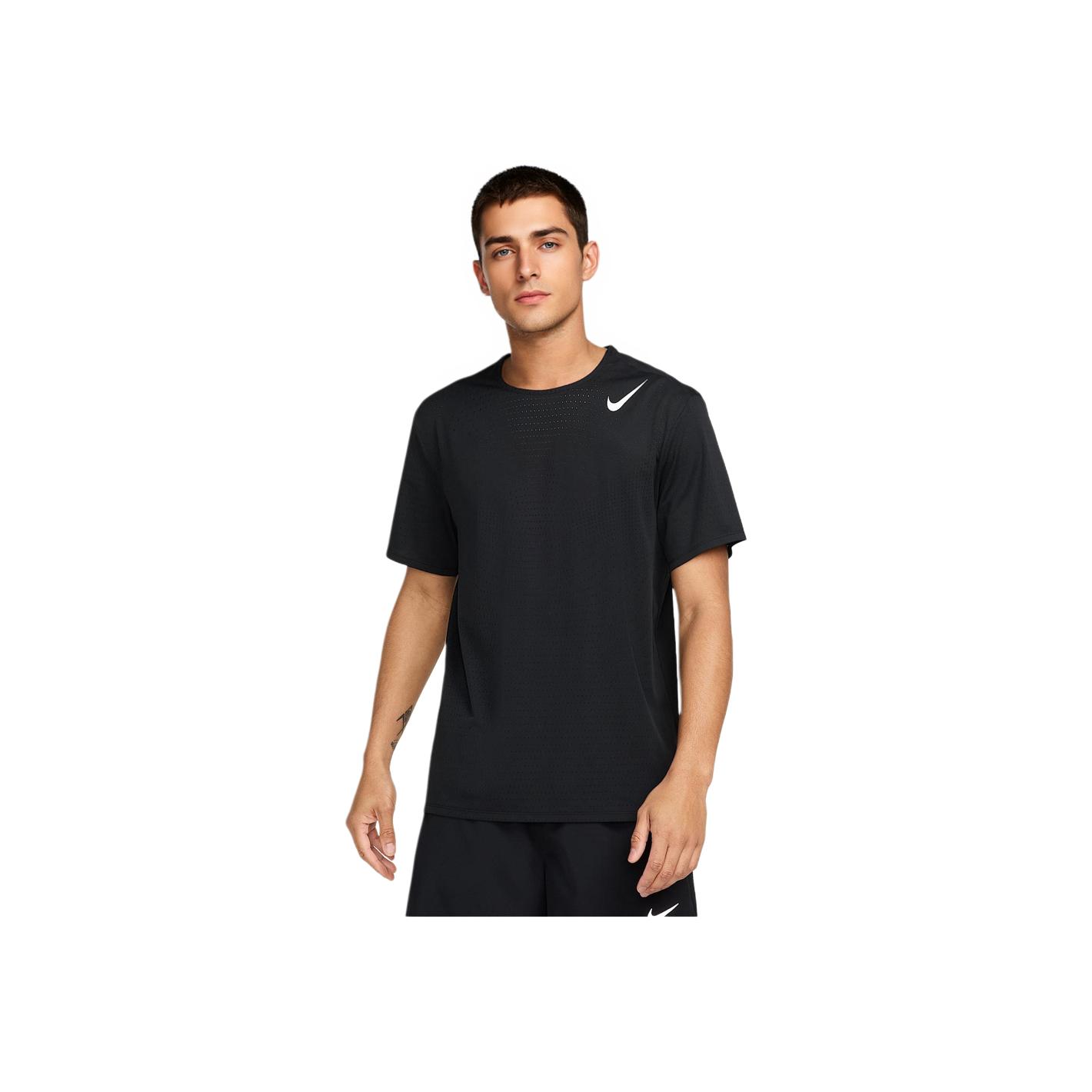 Nike AeroSwift Dri-FIT ADV Short-Sleeve Running Top Black/Summit White Men Tops HJ3377-010 M