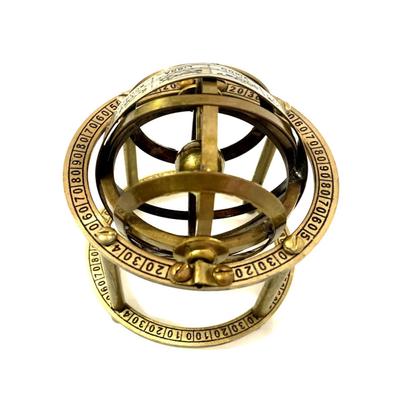 Pirinç İşlemeli Armillary Küre Astrolab Denizcilik Denizcilik Koleksiyon Küre/Ev ve Ofis Masa Dekoru