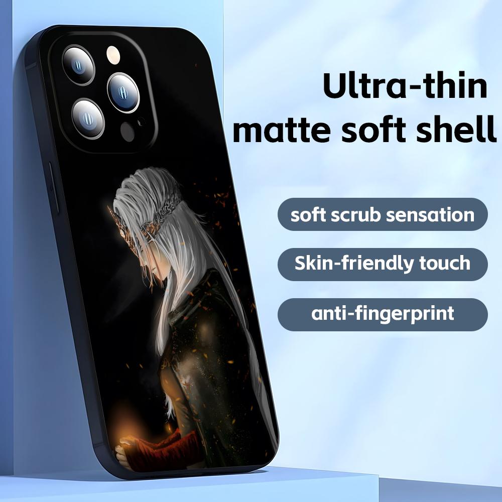 Classic game DARK SOULS Phone Case For iPhone17 16 16e 15 14 13 12 11 Plus Mini Pro Max Soft black Shockproof Cover