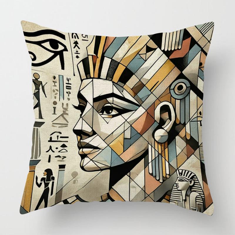 Moderne Dekorative Kissen für Zuhause Wohnzimmer Dekoration Überwurf Kissenbezug 45*45 40X40cm 60X60cm 45X45cm 50X50cm Ägypten Pharao