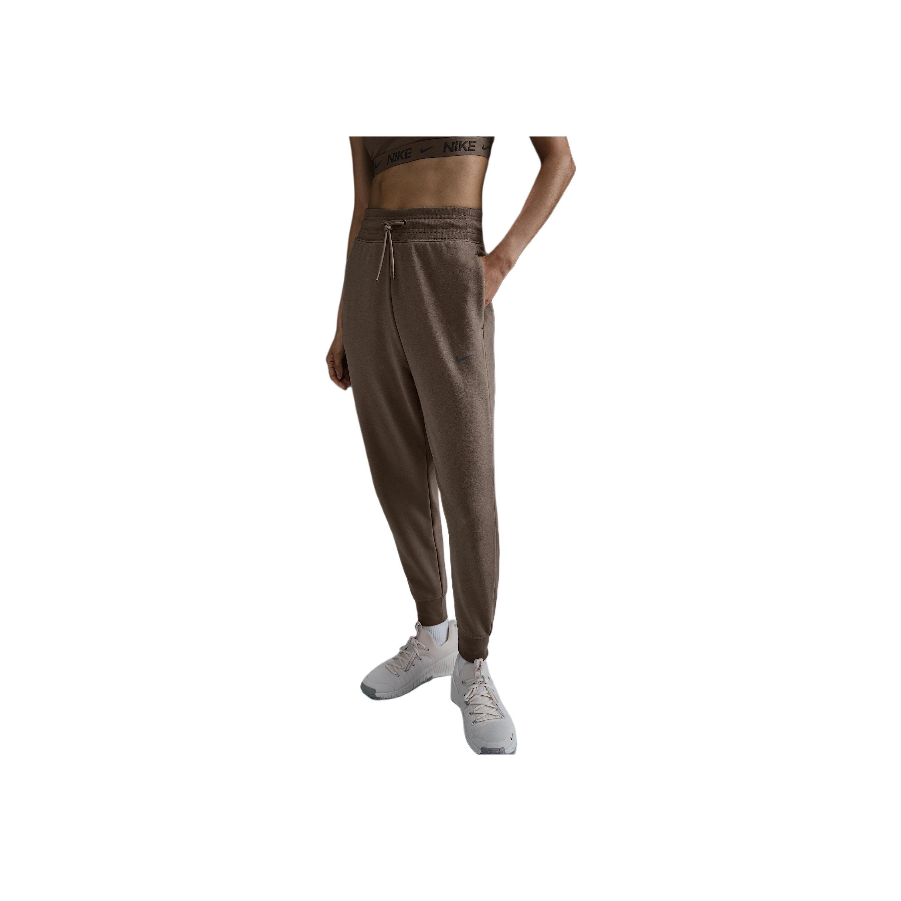 

Nike Женские вязаные джоггеры с логотипом и манжетами с высокой посадкой, низ, коричневый FB5435-233 S