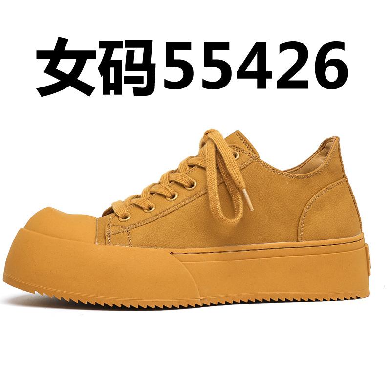 Men's Shoes American Lace-up Sports Men's Board Shoes Big Head Casual Platform Heightening Derby Shoes 24326-A