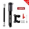 WEST BIKING 100Psi Mini Bike Pump Aluminum Alloy Bicycle Hand Air Pump Tire Inflator Schrader Presta Valve MTB Road Cycling Pump