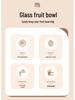 Japanese Glass Fruit & Salad Plate for Home