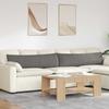 Sofa Cushions 2 Pieces Light Gray 145 X 40 Cm Corduroy