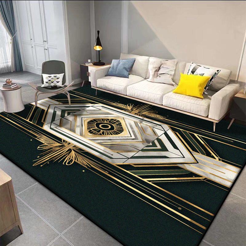 Easy Clean Light Luxury Rugs Living Room Decoration Washable Bedroom Cloakroom Non-slip Floor Mats Hotel Lobby Sofa Area Carpets