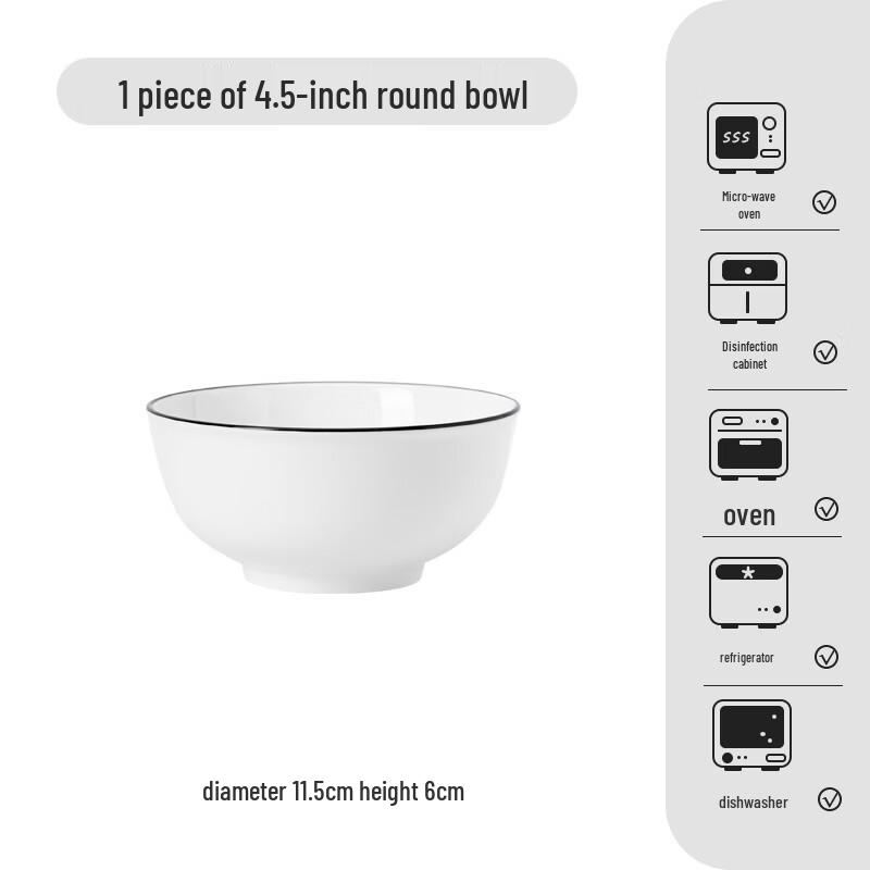 Jingdezhen Ceramic Tableware Bowl Set