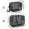Dual-Zip Design Mesh Shower Caddy Tote Bag Cosmetic Storage Bag Multifunctional Shower Bag Large Capacity
