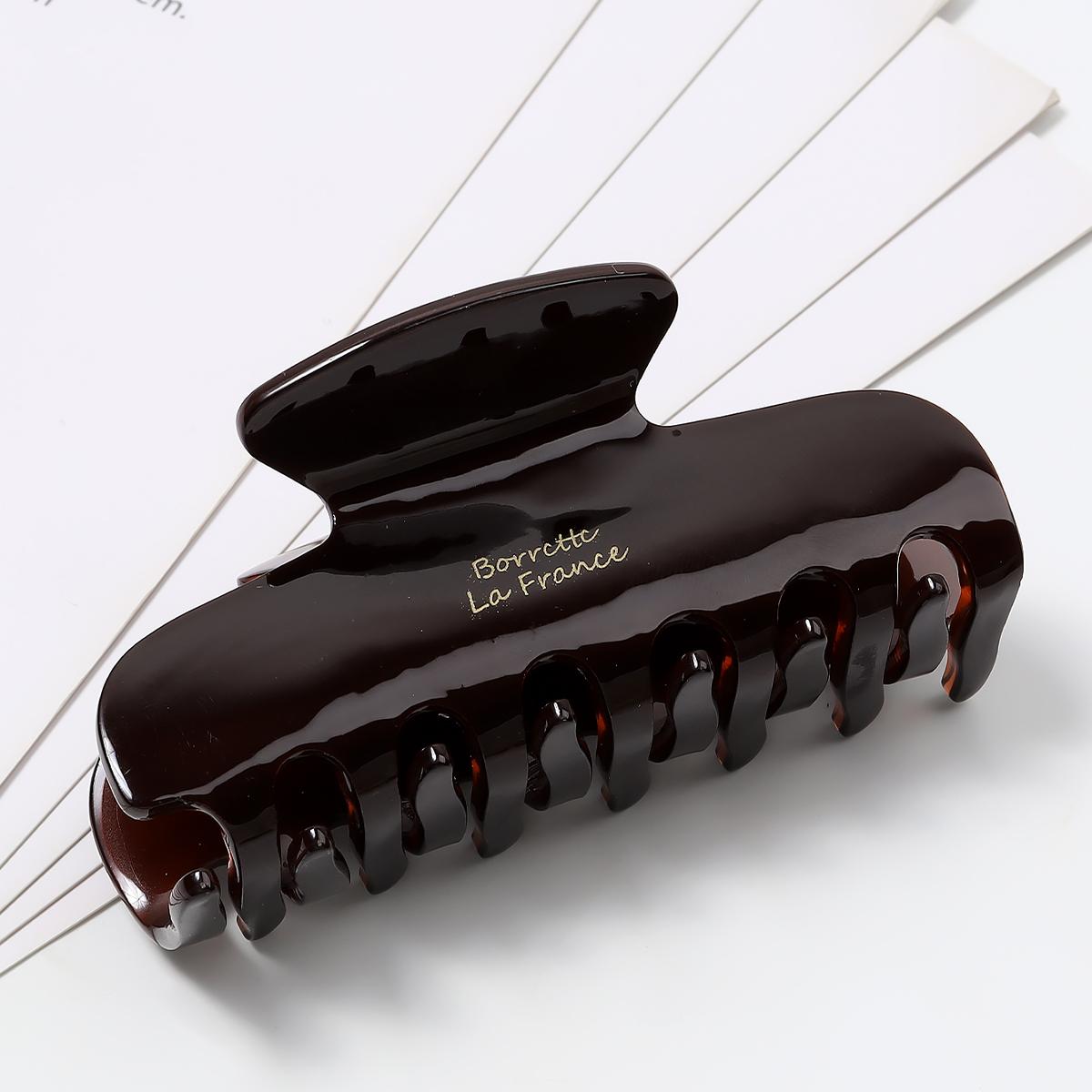 

Autumn and winter, French sense of luxury, acetate grab, clip hair, a lot of hair, a head clip, a headdress, a shark clip girl Size fits all