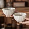 Exquisite Ceramic Rice Bowl, Small Bowl, Tableware, Fruit Salad Bowl, Household Eating Bowl, Flower-Shaped Dessert Bowl, Porridge Bowl