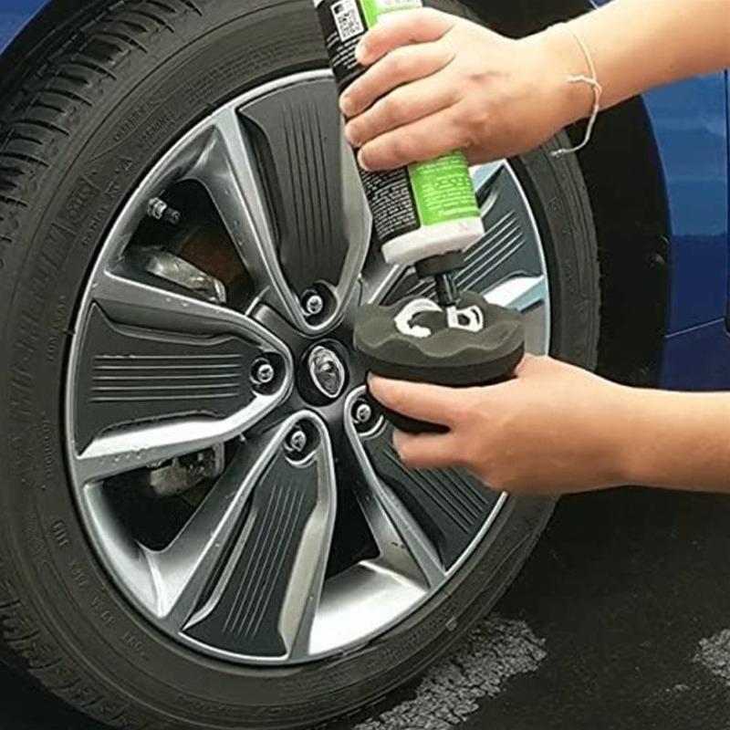 2pcs/pack Large Hex-Grip Tire Shine Applicator Pads Durable Reusable Car Care Products for Tire Dressing And Shine Application