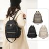 Summer New Minimalist Beige Nylon Backpack for Women, Versatile Student Backpack, Multifunctional Shoulder Bag
