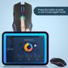 2.4G RGB Wireless Ergonomic Keyboard & Mouse Set with 7-Color Backlit and Anti-Sleep Jitter